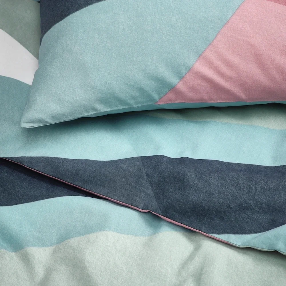 SVALSTJÄRTAR Duvet cover and pillowcases, King Size